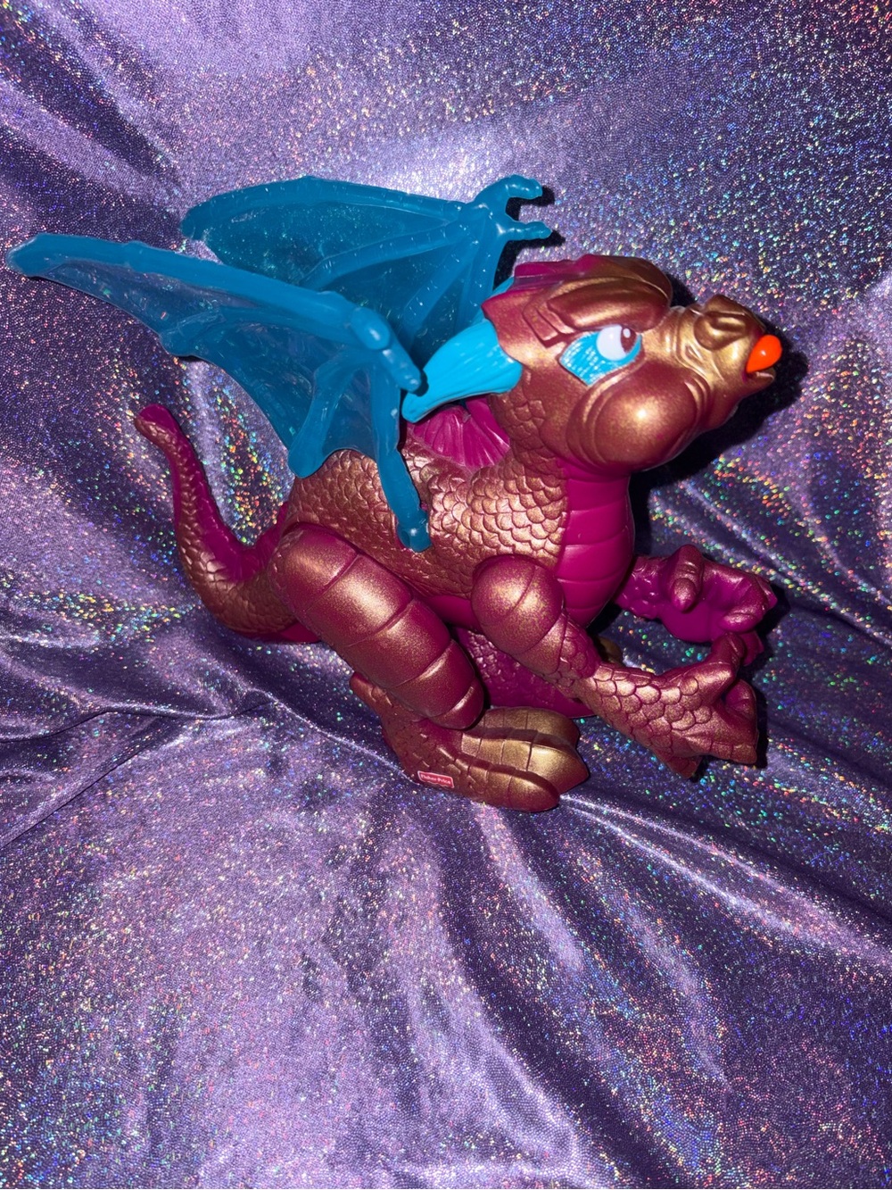 Vintage 1998 Fisher Price Great Adventures Fire Breathing Dragon